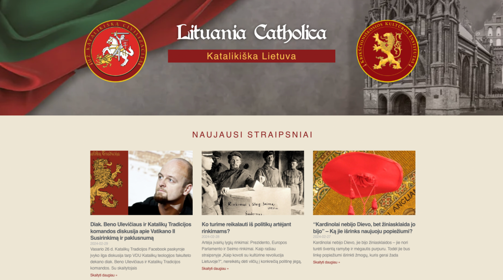 Remk Katalikišką Lietuvą Internete